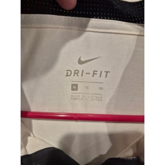 Nike Dri Fit Tour Performance Men's Golf Tiger Woods Collection T-Shirt XL White - Picture 3 of 5